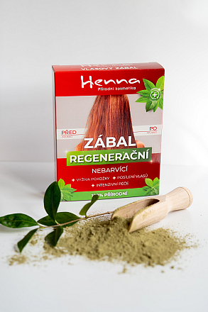 Vlasový zábal z henny