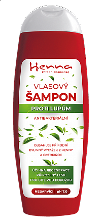 Bylinný šampón proti lupinám z Henny