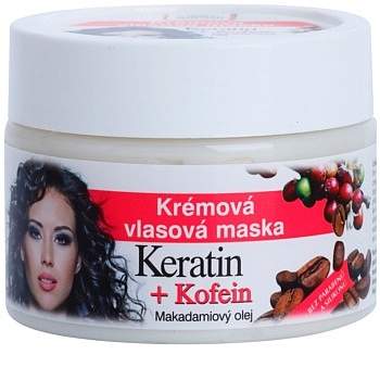 Krémová vlasová maska ​​KERATIN + KOFEÍN