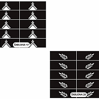 Henna Temporary Tattoo Template